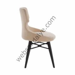 Royo Ahşap Ayaklı Sandalye Krem