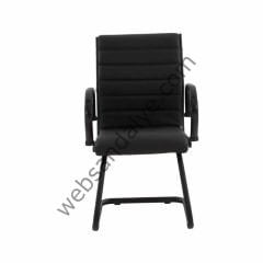 Angela Siyah U Siyah Boyalı Ayak Misafir Koltuğu