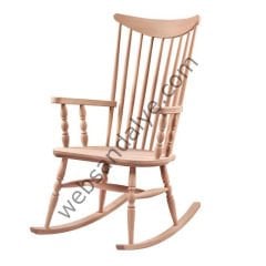 Pekin Tornalı Sallanır Ham Ahşap Sandalye