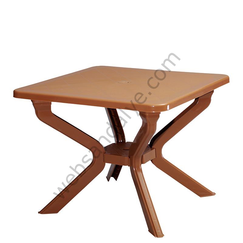 Arizona Plastik Masa 70x70 Teak