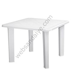 Arkansas Plastik Masa 70×70 Beyaz