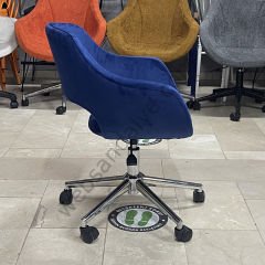Zaga Çalışma Koltuğu Lacivert - Krom Ayak