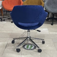 Zaga Çalışma Koltuğu Lacivert - Krom Ayak