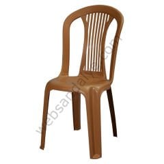 Carlos Plastik Sandalye Teak