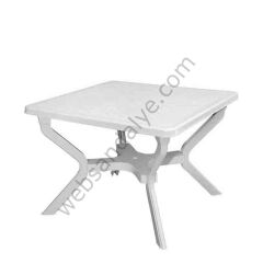 Cosenza Plastik Masa 100x100 Beyaz