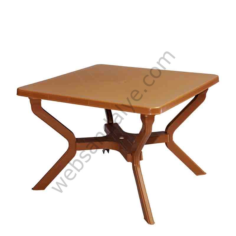 Cosenza Plastik Masa 100x100 Teak