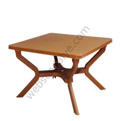 Cosenza Plastik Masa 100x100 Teak