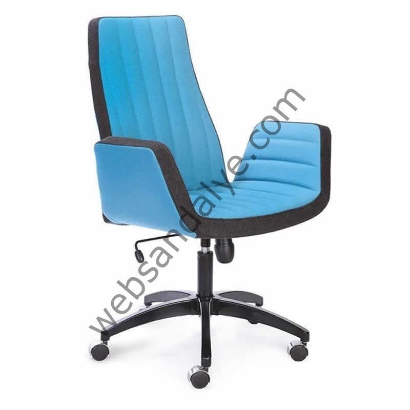 Ada Mavi Siyah Boyalı Ayak Yönetici Koltuğu