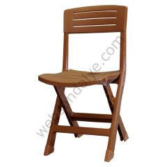 Devon Katlanır Plastik Sandalye Teak