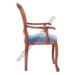 Rotterdam Hasırlı Kollu Ahşap Sandalye