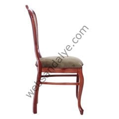 Tilburg Klasik Hasırlı Ceviz Ahşap Sandalye Yeşil