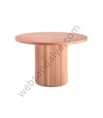 Wega Mes Yuvarlak Masif Masa 120X120
