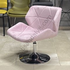 Roz Çalışma Koltuğu Pembe - Tepsi Ayak