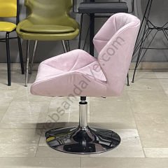 Roz Çalışma Koltuğu Pembe - Tepsi Ayak
