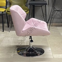 Roz Çalışma Koltuğu Pembe - Tepsi Ayak