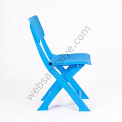 Çapo Katlanır Plastik Sandalye Mavi