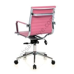 Gap Çalışma Koltuğu Pembe Deri