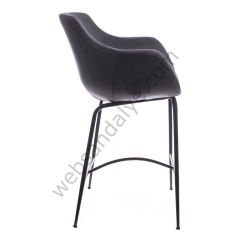 Monev Metal Ayaklı Bar Sandalyesi Antrasit - 75 CM