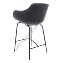 Monev Metal Ayaklı Bar Sandalyesi Antrasit - 75 CM