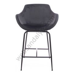 Monev Metal Ayaklı Bar Sandalyesi Antrasit - 65 CM