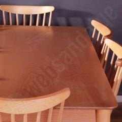 Karot 150'lik Açılır 6 Kişilik Yemek Odası Takımı Natural