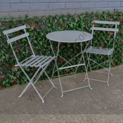 Side Katlanır Ferforje Masa Sandalye Seti