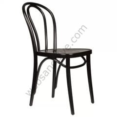 Axes Thonet Ahşap Sandalye Siyah