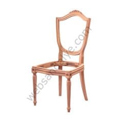 Utah Oymalı Tornalı Ham Ahşap Sandalye