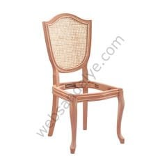 Utah Hasırlı Ham Ahşap Sandalye