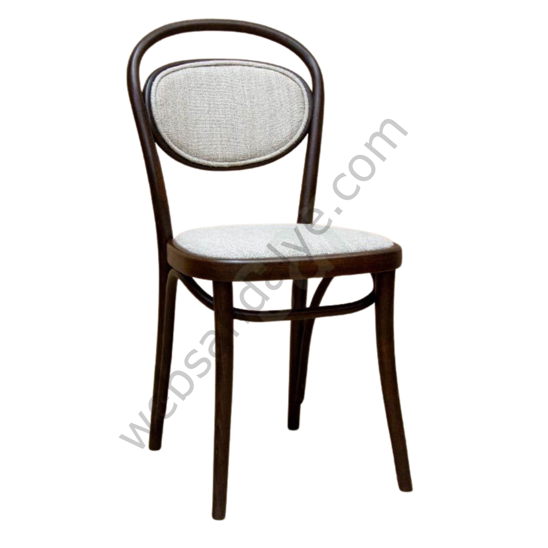 Ados Gri Döşemeli Thonet Ahşap Sandalye Ceviz