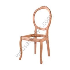 Rotterdam Oymalı Ham Ahşap Sandalye
