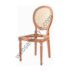 Lahey Hasırlı Ham Ahşap Sandalye