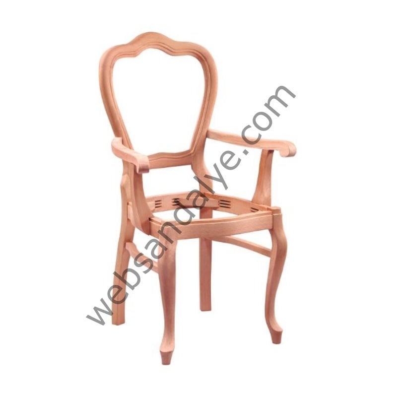 Tilburg Klasik Kollu Ham Ahşap Sandalye