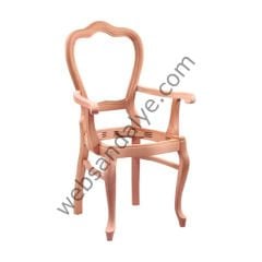 Tilburg Klasik Kollu Ham Ahşap Sandalye