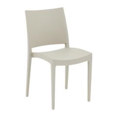 Asosa Plastik Sandalye Bej