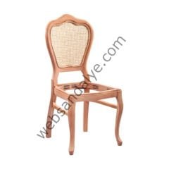 Tilburg Klasik Hasırlı Ham Ahşap Sandalye