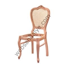 Tilburg Klasik Hasırlı Oymalı Ahşap Sandalye