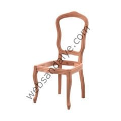 Almere İtalyan Ham Ahşap Sandalye