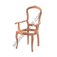Almere İtalyan Kollu Ham Ahşap Sandalye