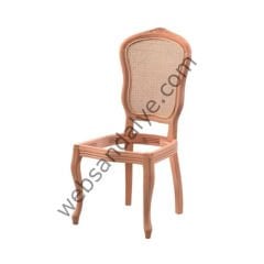 Almere İtalyan Oymalı Ham Ahşap Sandalye