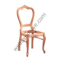 Avila Ayak Oymalı Ham Ahşap Sandalye