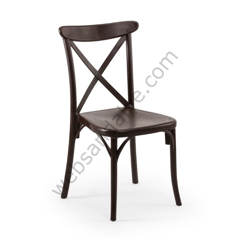Alem Plastik Sandalye Wenge