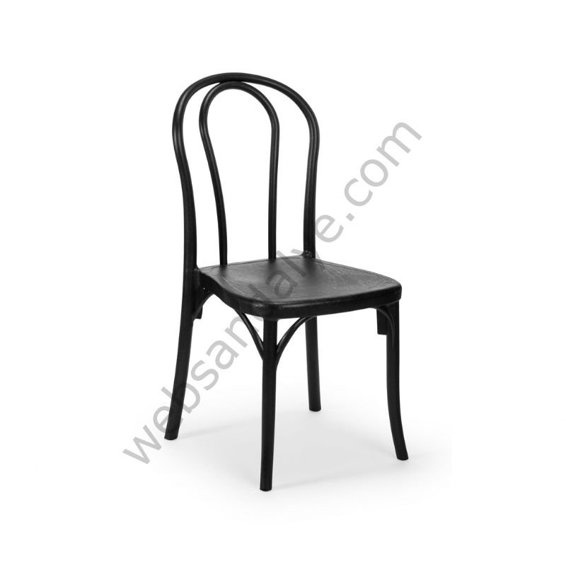 Antika Plastik Sandalye Siyah