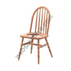Granada Döşemeli Ham Ahşap Sandalye