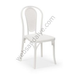 Antik Plastik Sandalye Beyaz