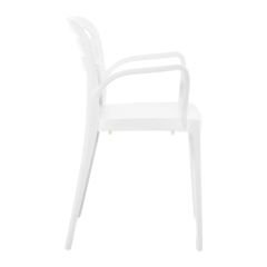 Devel Kollu Plastik Sandalye Beyaz