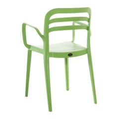 Devel Kollu Plastik Sandalye Yeşil