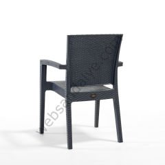 Macron Rattan Sandalye Antrasit
