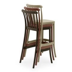 Lowell Bar Sandalyesi 65 cm Süt Beyazı