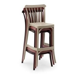 Lowell Bar Sandalyesi 65 cm Süt Beyazı